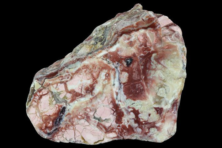 Polished, Brecciated Pink Opal Section - Western Australia #96306
